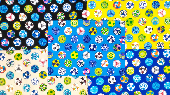 サッカーボール　色・サイズが選べる ランチョンマット 15枚目の画像