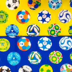 サッカーボール　色・サイズが選べる ランチョンマット 17枚目の画像