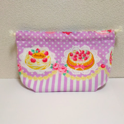 ☆特価☆　ケーキパラダイス　お弁当袋・ランチョンマットセット 5枚目の画像