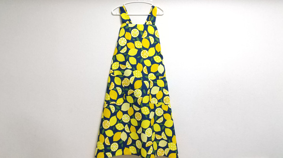 レモン  色・サイズ・タイプが選べる　大人用エプロン　 16枚目の画像
