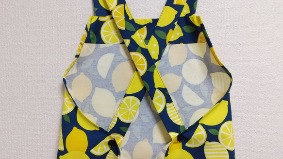 レモン  色・サイズ・タイプが選べる　大人用エプロン　 17枚目の画像