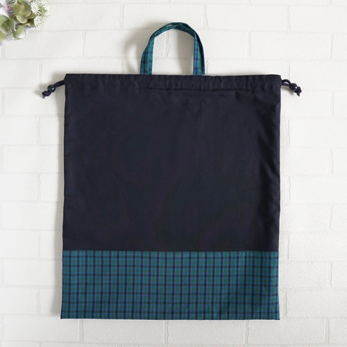 レッスンバッグ ✖️2 お弁当袋✖️2 体操服袋✖️2 メール便対応】巾着M（お弁当袋）／単品販売