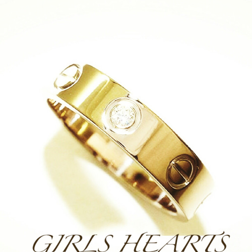 love リング ゴールド Cartier カルティエ ミニ ラブリング イエローゴールド YG ラブ