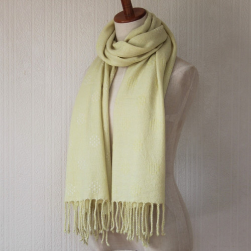 CashmereBlend リバーシブルマフラー Yellow Women's 無地