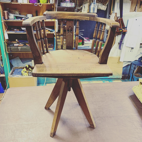 昭和レトロ木製椅子可愛い アンティーク木製チェア 昭和レトロ 椅子】