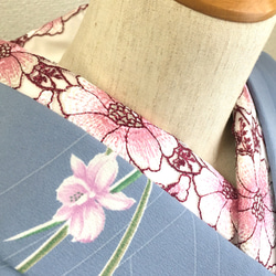 洗える刺繍半衿　大輪の花【ラスト】 3枚目の画像