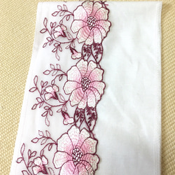 洗える刺繍半衿　大輪の花【ラスト】 6枚目の画像