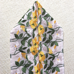 洗える刺繍半衿　黄色のお花【ラスト】 7枚目の画像
