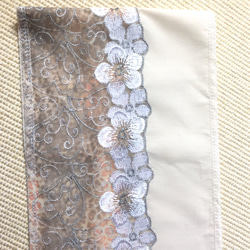 洗える刺繍半襟　野生の花 9枚目の画像