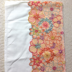 洗える刺繍半衿　キャンディカラーのお花【ラスト】 9枚目の画像