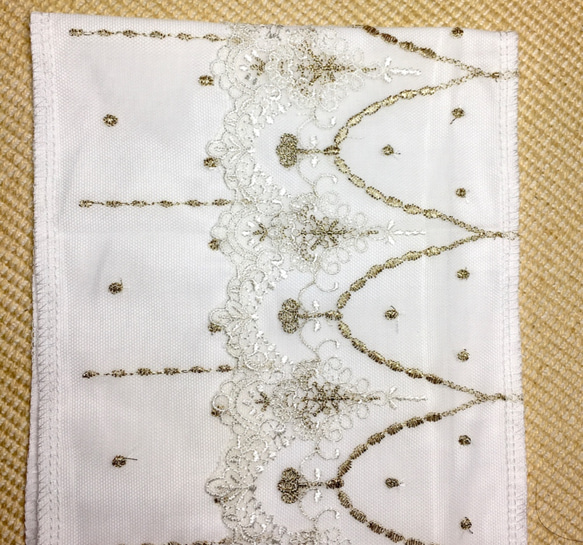 【ラスト】洗える刺繍半衿　舞踏会 8枚目の画像