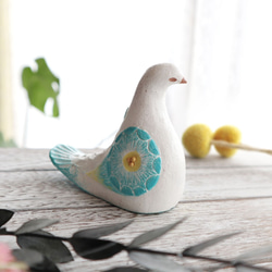 モンクレール白い陶器製の鳥の彫刻 モンクレール白い陶器製の鳥の彫刻 モンクレール白い陶器製の鳥