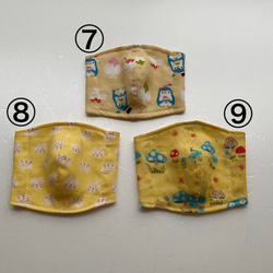 女の子用　夏用マスク　0〜２歳児用　立体マスク　ダブルガーゼ　インナーマスク　接触冷感素材　2枚セット 5枚目の画像