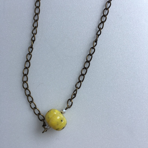 ハンドメイド グラスコード アンティークビーズ フラワーレース メガネ
