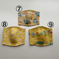女の子用　夏用マスク　0〜２歳児用　立体マスク　ダブルガーゼ　インナーマスク　接触冷感素材　 4枚目の画像