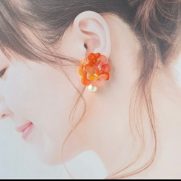 アンナアジサイ新カラーアレンジ加工小分け❣️ハロウィンにも❣️ハーバリウムハンドメイド花材プリザーブドフラワー 3枚目の画像
