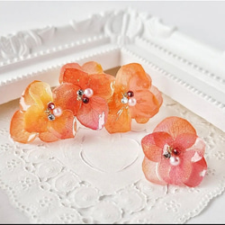 アンナアジサイ新カラーアレンジ加工小分け❣️ハロウィンにも❣️ハーバリウムハンドメイド花材プリザーブドフラワー 4枚目の画像
