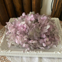 アナベルオリジナル加工アジサイ小分け❣️グレーパープル❣️ハンドメイド花材プリザーブドフラワー 1枚目の画像