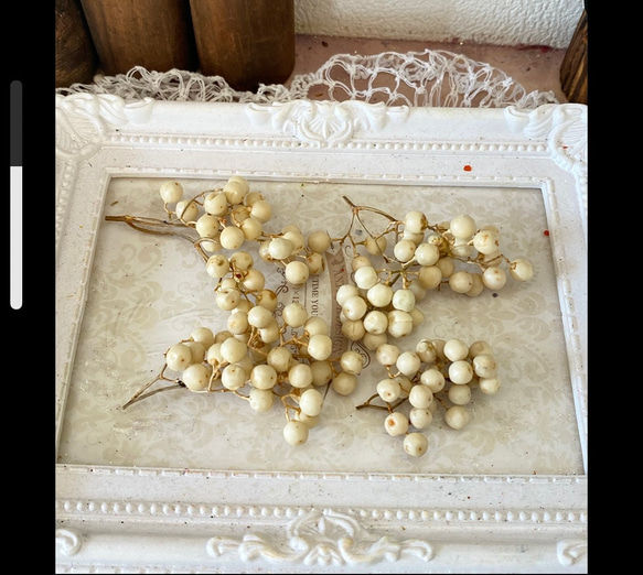 人気花材ペッパーベリーナチュラルホワイト小分け❣️ハンドメイド花材ドライフラワー 2枚目の画像
