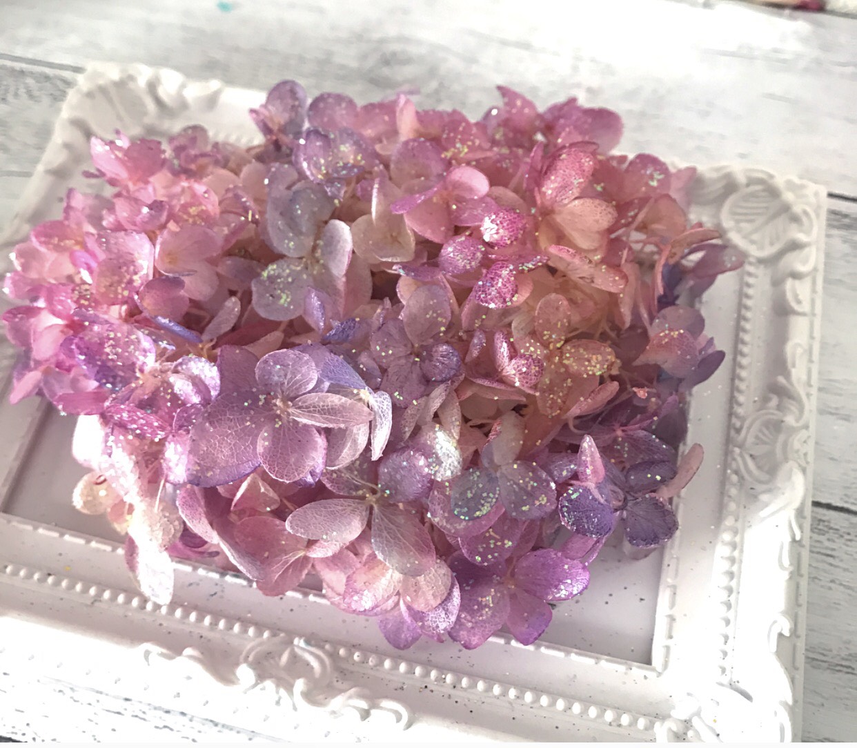 【いちごみるく】プリザーブド 紫陽花　花材 8色セット いちごみるく】プリザーブド 紫陽花 花材 8色セット