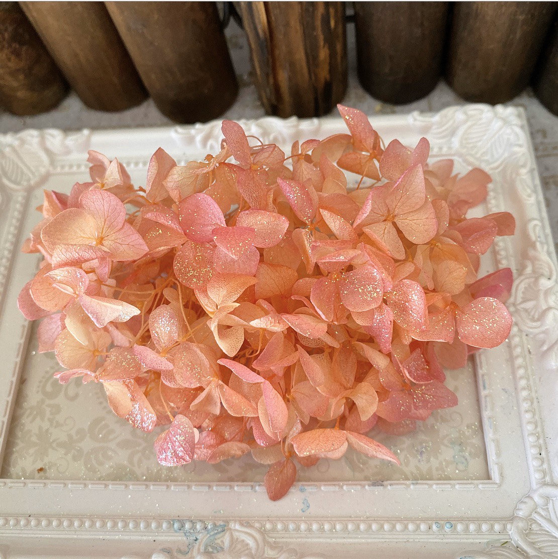 アナベル新カラーアレンジ加工❣️ハーバリウム花材プリザーブド  