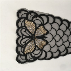 豪華刺繍モチーフ フロント、スリーブ 3点セット 7枚目の画像