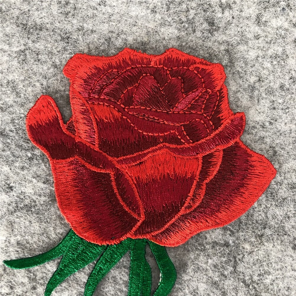 薔薇刺繍モチーフ36.5cm*15.5cm 3枚目の画像