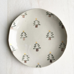 クリスマスツリーのお皿／ケーキ皿 3枚目の画像
