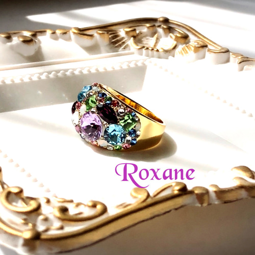 スワロフスキー　ビジューリング スワロフスキー ビジュー リング シンプル クリスマス 誕生日