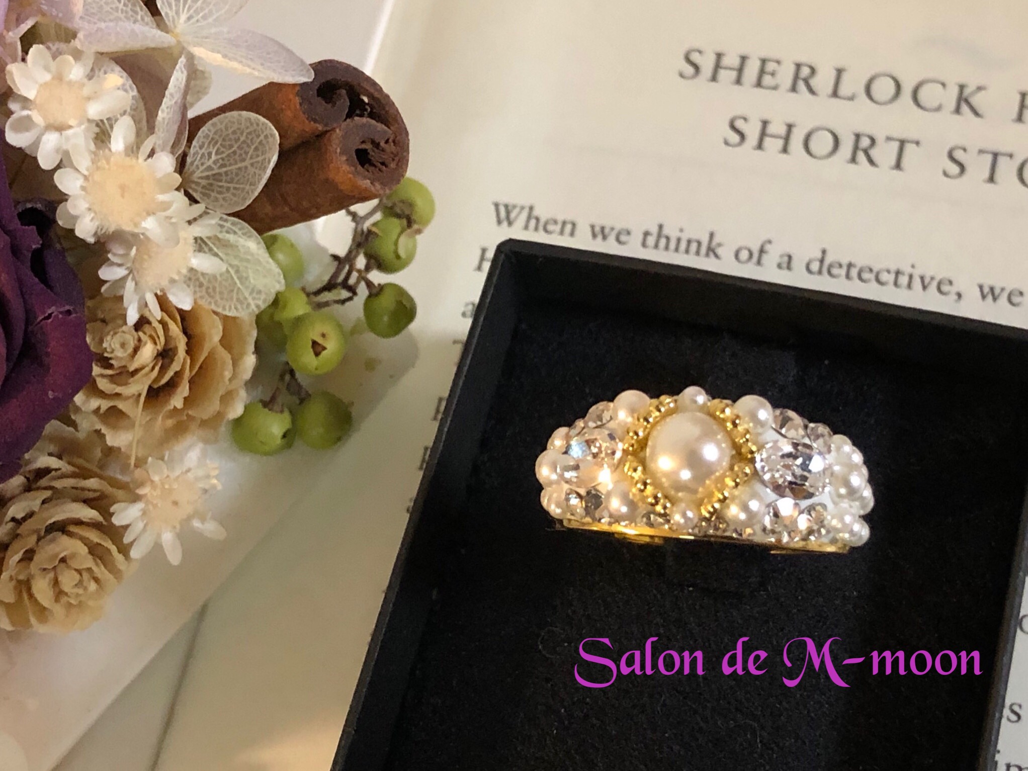 パールリング ゴールド シルバー グルーデコ ハンドメイド エレガントリング グルーデコ エレガントリング シルバー ハンドメイド ゴールド パールリング