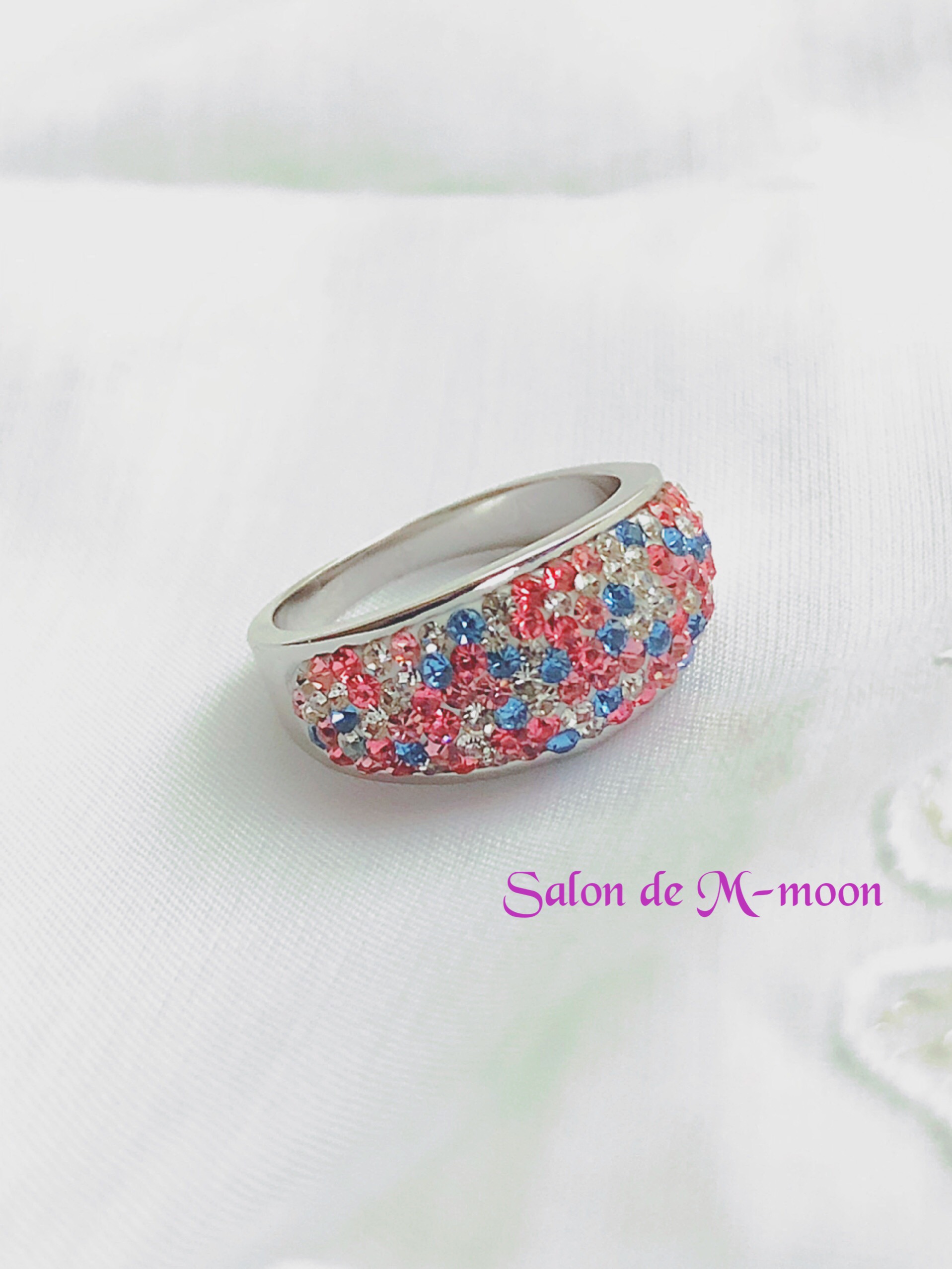 【再販×3】グルーデコ リング ポップ キャンディ カラフル 大人可愛い 指輪 ⑧