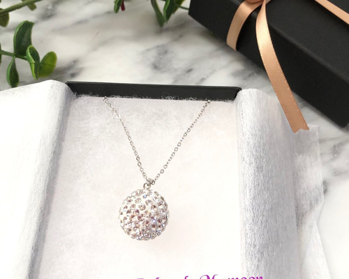 3個セット・送料無料 SWAROVSKI 箱付き パヴェ ボール型 ドット