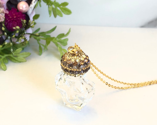 アロマネックレス 36 グルーデコ ゴールド スワロフスキー