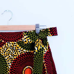 アフリカ布巻きスカート (ひざ丈) 5枚目の画像