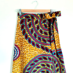 アフリカ布巻きスカート 4枚目の画像