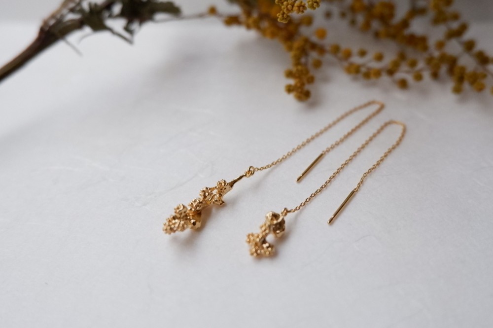 【受注生産】mimosaの蕾アメリカンピアス