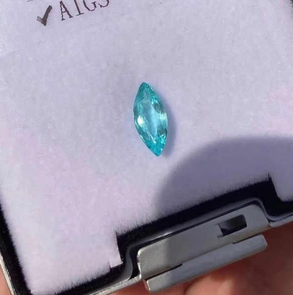 29 予約販売 1.03ct AIGS 鑑定書 天然パライバトルマリン ルース ペア 