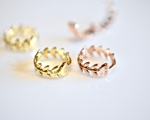 現品 k10ピンクゴールド 10k金 ピアス 枝ピアス フープピアス