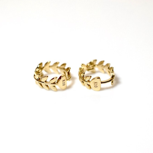 現品 k10ピンクゴールド 10k金 ピアス 枝ピアス フープピアス ミニ