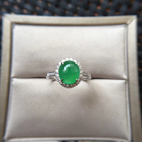 ヴィンテージ リング 18金製 希少 翡翠 ろうかん み*ん様 ヴィンテージ