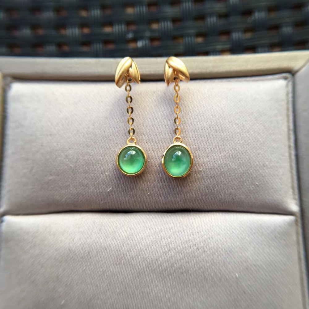 ピアス 平安扣 本翡翠 氷ヒスイ パープル 縁起物 誕生日プレゼント