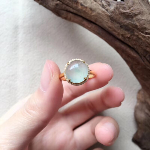 a04 k18金 ゴールド ミャンマー産 天然 マーキス 本翡翠 リング 指輪 a04 受注制作 k18金 ゴールド ミャンマー産 天然 マーキス 本