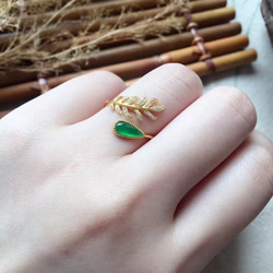 325 k18金ゴールド ミャンマー産 氷種 陽緑 本翡翠 ヒスイ