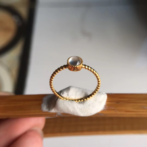 【本日限定価格】14k 翡翠リング　鑑定書あり　天然無処理 本翡翠指輪 リング 氷種 一点物 赤字処分 | FARBE