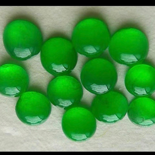 700 受注制作 18金ゴールド 氷種 陽緑 本翡翠 リング 指輪 覆輪留め 一