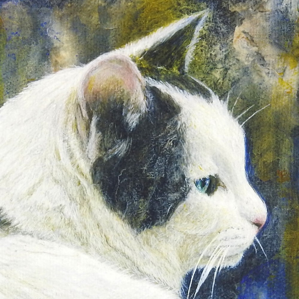 【 猫の横顔 A4アートプリント 画材紙】 3枚目の画像