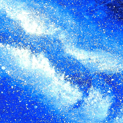 大学生 割引 高光沢紙 「天の川ウォーカー 」A4アートプリント /天の川 /星雲 絵画