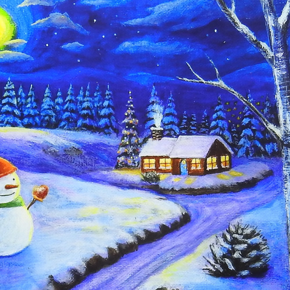 A4アートプリント　『welcome santa』クリスマス　額無し 5枚目の画像