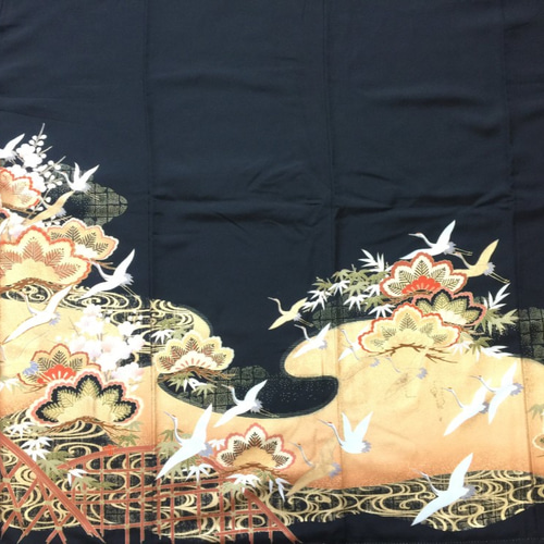 専用です　　　241　着物リメイク黒留袖　ロングスカート 0_2d016c950a74b2336d89d0f64f7d