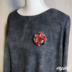 ［限定4点］布リースブローチ（X'mas） 4枚目の画像